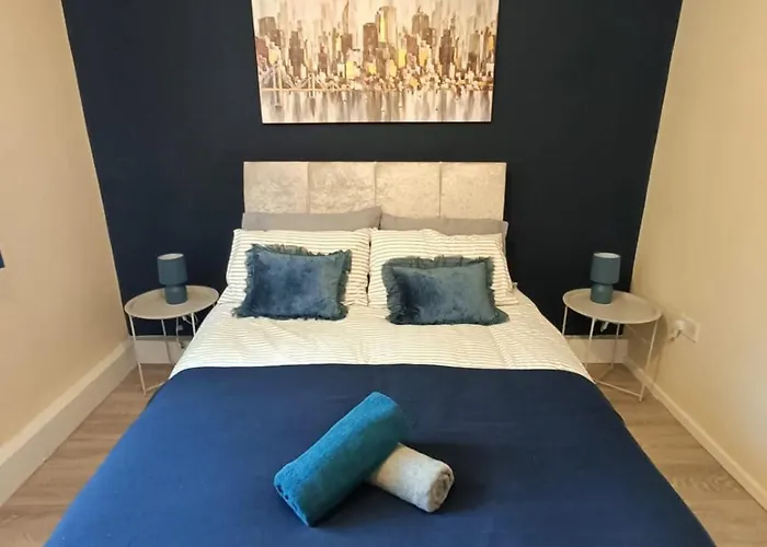 아파트 #85 Stylish Salford Free Parking Sleeps 6 맨체스터