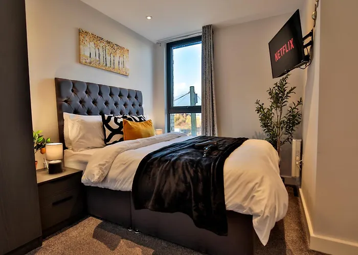 Apartman 40 Percent Off Monthly 2 Bed Modern Near Piccadilly - Parking - Fast Wifi *