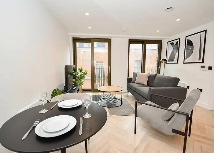 Apartment Modern 1 Bed Flat In W Balcony *