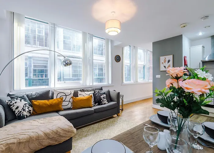 2br Flat In Northern Quarter, Kitchen, Parking, Wifi * 맨체스터