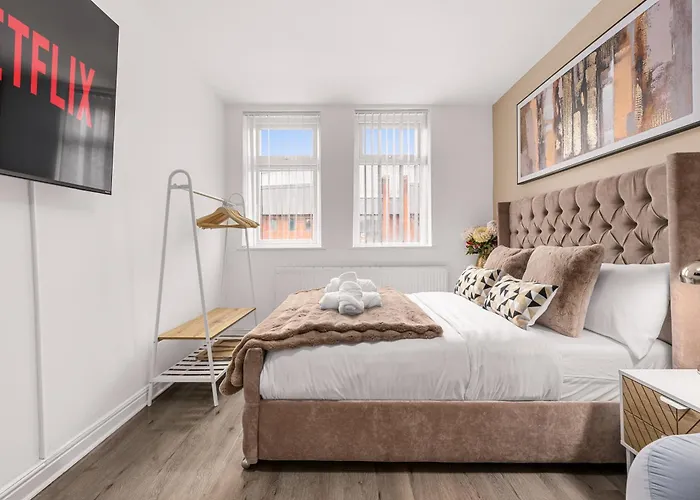 Prestige Mcr - Close To Centre-etihad Stadium - Fast Wifi 홈스테이 *