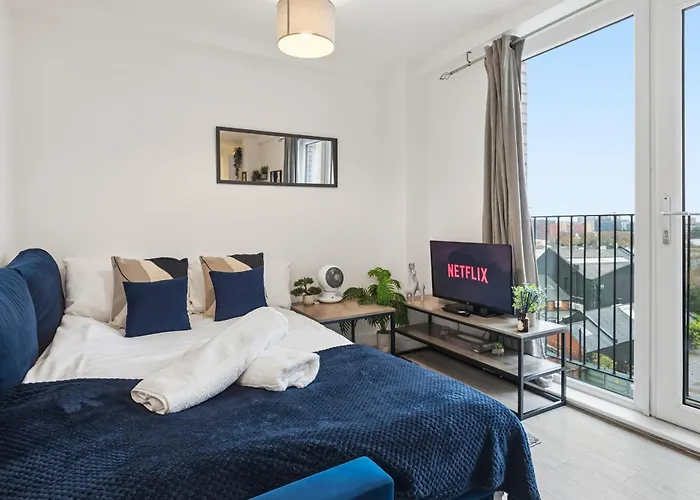 아파트 1br Nr Arena,attractions&wifi *