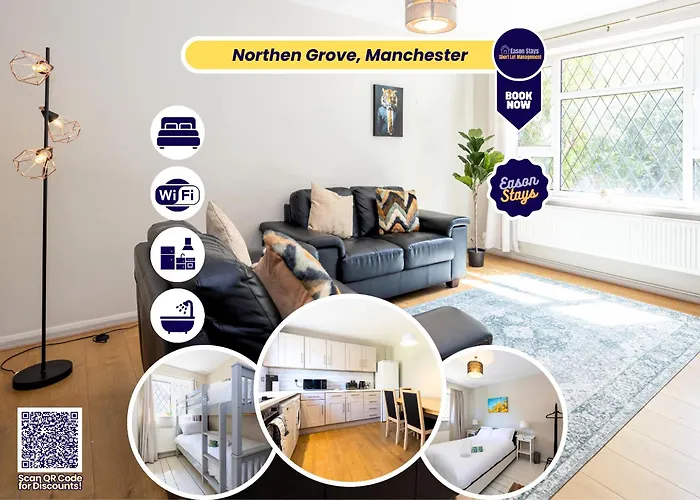 3-bed Didsbury M20 Parking Long Casa de Férias Manchester