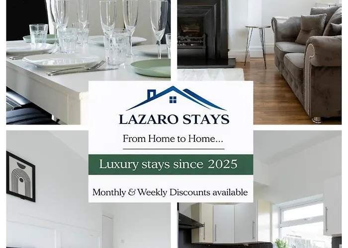 Free Parking, Large House For Contractors & Families, Sleeps 6, 15mins To Centre Manchester