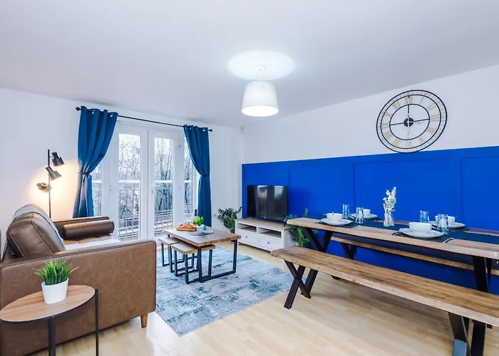 Appartamento Salford Serenity Suite - Modern & Stylish 2-Br For 6 - Balcony Views & Parking By Parydise Properties