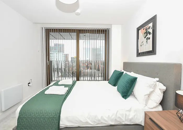 Contemporary Flat In W Balcony Apartamento Manchester