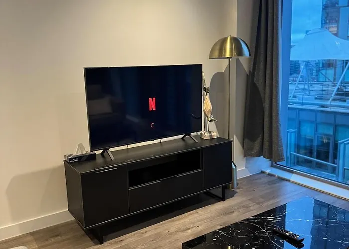 Luxury City Apartment Manchester With Gym & Parking