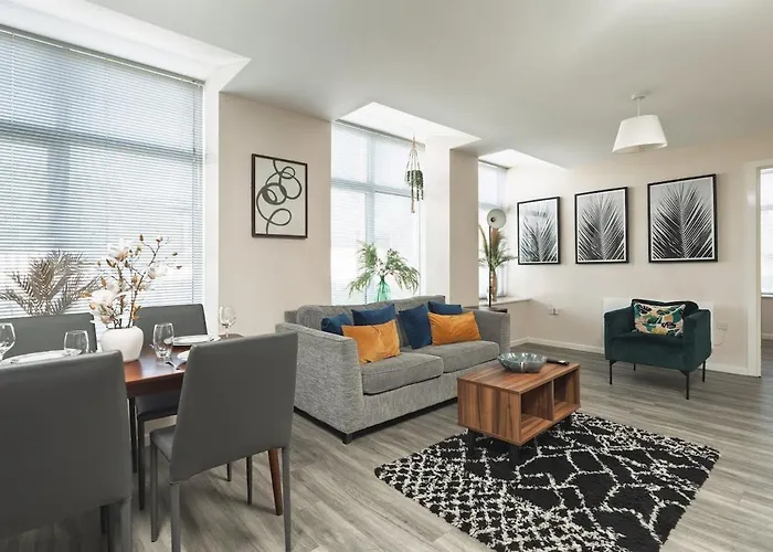 아파트 The Haven - 2 Bed Cozy - Sleeps 6 - Private Parking *