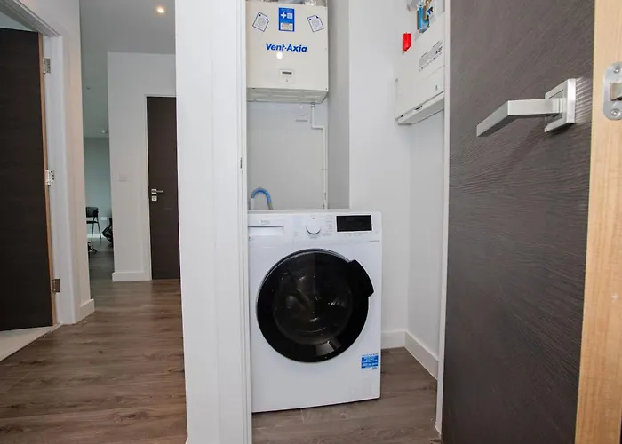 Apartamento Luxury Condo-terrace - Gym - Parking - Mánchester