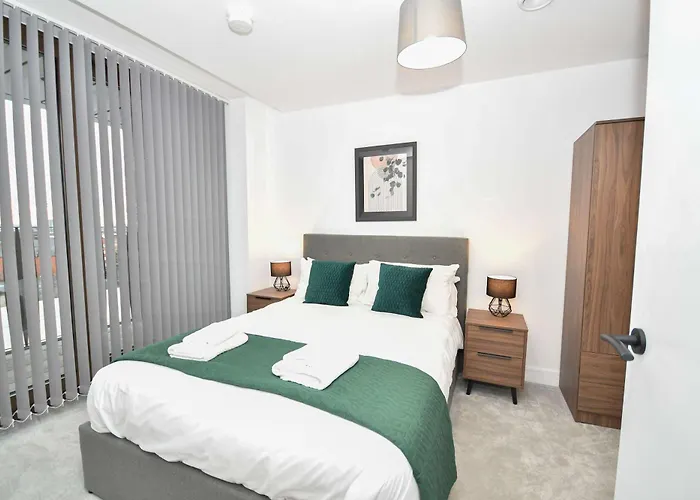 Apartamento Contemporary Flat In W Balcony Mánchester