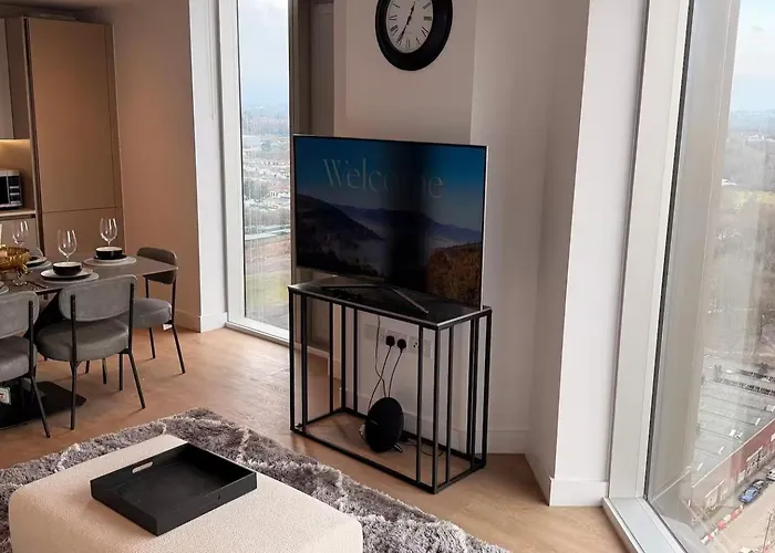 아파트 2bed - Sleeps 4 Centre Parking 맨체스터