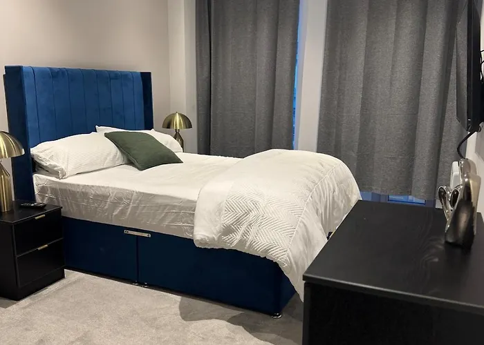 Luxury City Apartment Manchester With Gym & Parking *