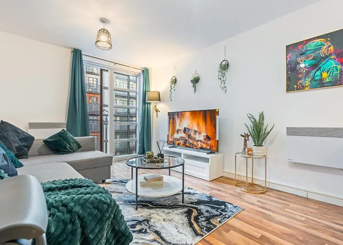 Apartamento 2-bed Apt-sleeps 5-long Stays-oxford St Mánchester