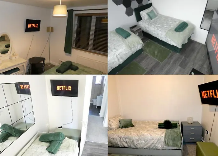 Spacious 4 Bed Maisonette Close To Salford Quays And With Smart Tvs And Netflix Perfect For Families And Contractors Mánchester