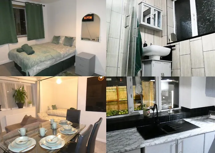 Spacious 4 Bed Maisonette Close To Salford Quays And With Smart Tvs And Netflix Perfect For Families And Contractors Apartamento Mánchester