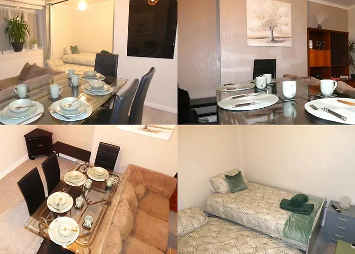 Spacious 4 Bed Maisonette Close To Salford Quays And With Smart Tvs And Netflix Perfect For Families And Contractors Mánchester