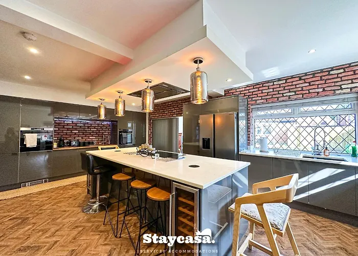 Nyaraló 5Br Manchester Home W Jacuzzi Parking Gar… *