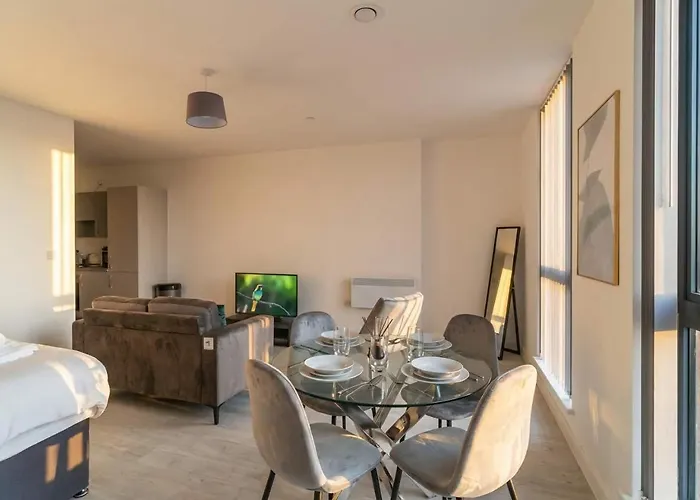 Apartamento Modern In Salford Great Views Mánchester