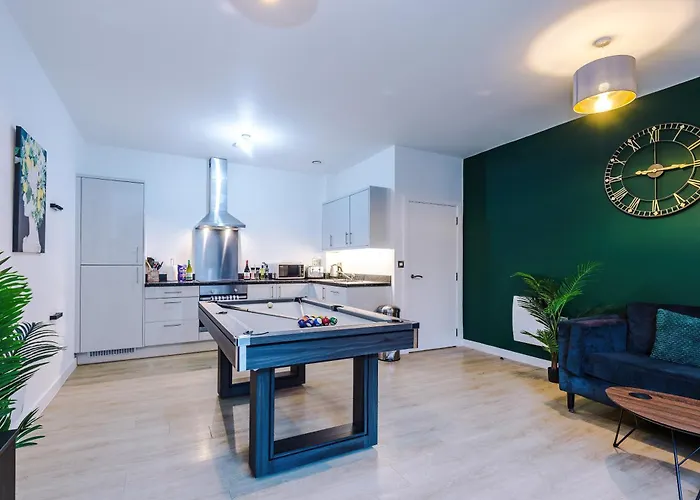 New, Luxe 2br, Manchester, Pool Table, Parking, Balcony, Ps4 公寓 曼彻斯特