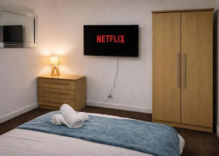 아파트 Modern 1 Bed Ideal For Long And Business Self Check-in Parking 5 Min Walk To Old Trafford *