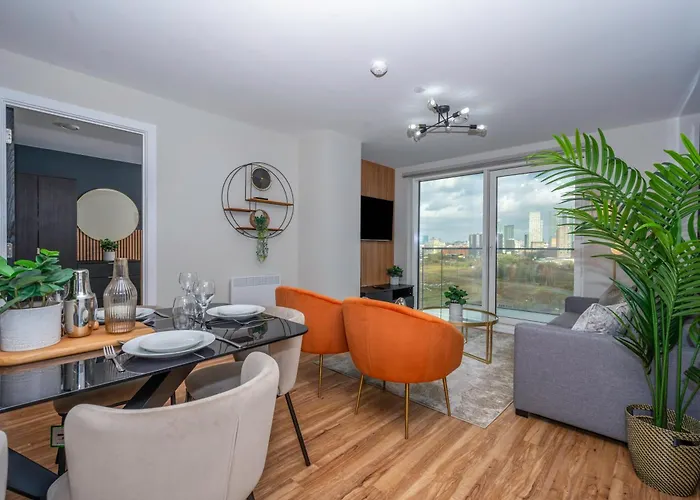 Luxury Waterfront 2br - Free Gym Access & Parking * Mánchester