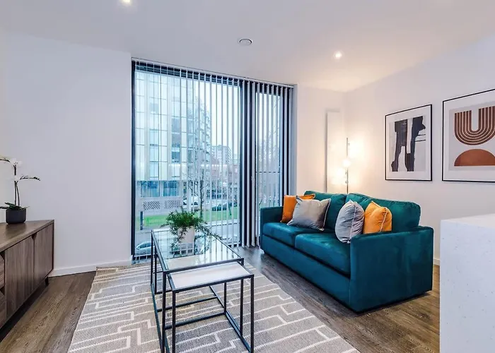 Stylish 1br Near Centre Salford Apartamento *