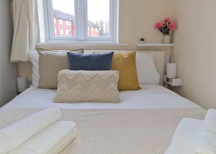 2 Bedroom In Manchester-sleeps 6-near Coop Live & Etihad With Free Parking Apartman *