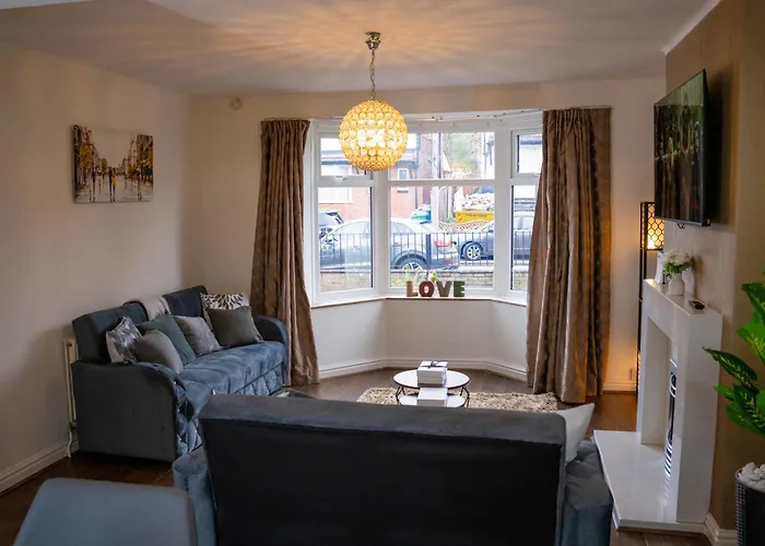 Apartman Modern & Spacious 4 Bedroom Residence In Manchester Manchester