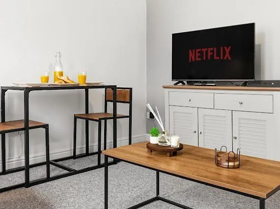 Lägenhet Arosa Escape- Modern2 Bed Suite,sleeps 5,free Parking,ps4,kingbed,wifi,near Christies Manchester