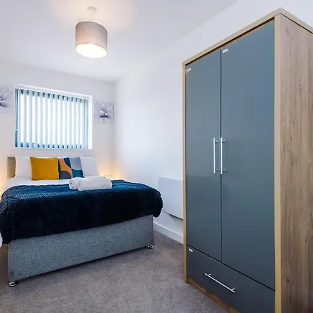 דירה Weekly And Monthly Bookings At Zinnia Unit - Telly Homes Limited- New One Bed Apartment, Old Trafford