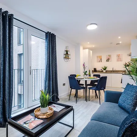 Апартаменты Craven Suite: Modern 1 Bed W/roof Terrace