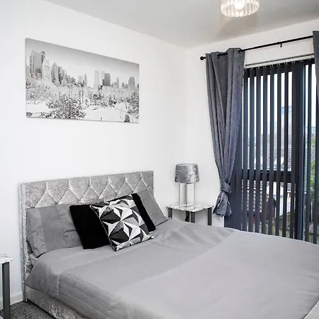 Lägenhet Stylish Two-bedroom Salford Quays Manchester