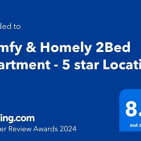 Comfy & Homely 2bed - 5 Star Location