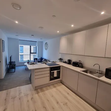 Trafford Modern 1 Bed With Cinema 아파트 맨체스터
