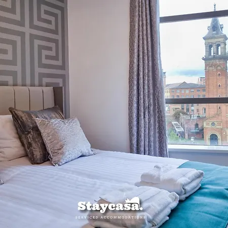 Luxury Deansgate Canal View & Free Parking דירה