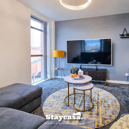 아파트 Luxury Deansgate Canal View Free Parking *