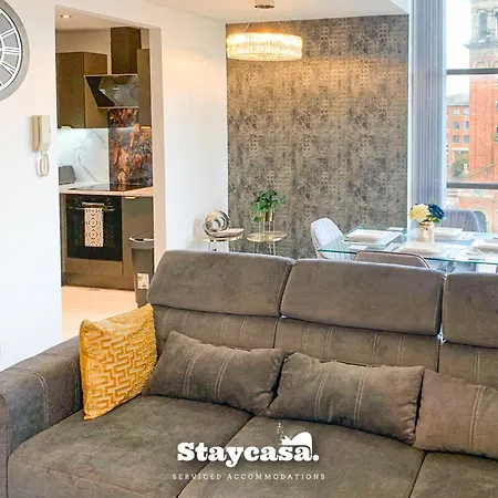 Luxury Deansgate Canal View & Free Parking Apartment *