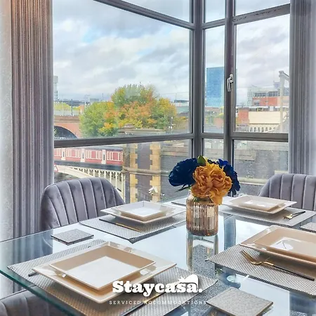 아파트 Luxury Deansgate Canal View Free Parking 맨체스터