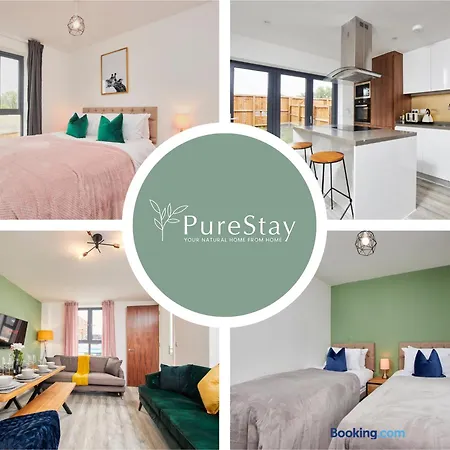 Сasa de vacaciones Stylish 5-bedroom Retreat Sleeps 9 By Purestay