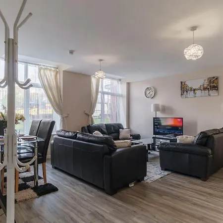 Апартаменты Bright 1 Bed Flat - Sleeps 3 Манчестер