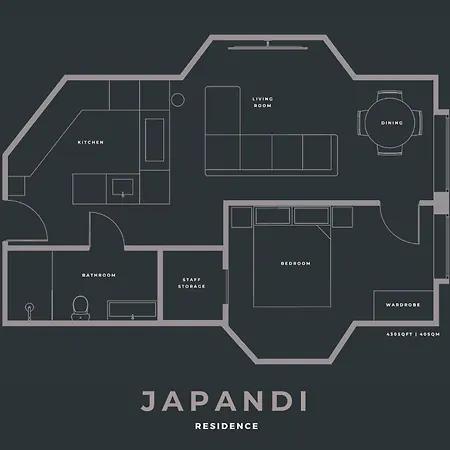 Japandi By The Heim Residences Апартаменты Манчестер
