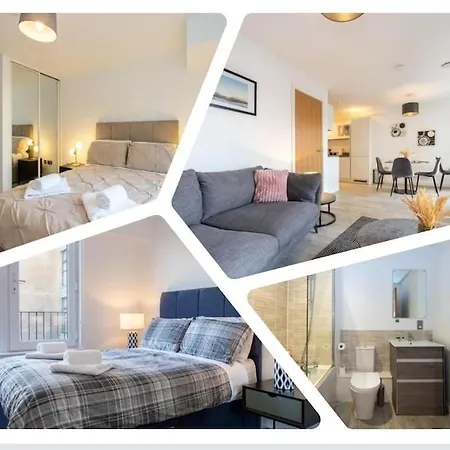 Apartmán Spacious 2 Bed Duplex Salford M5