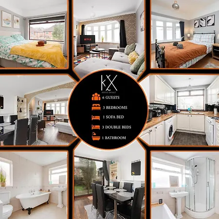 Elegant 3-bedroom Retreat Free Parking Keenzchillz Apartment *