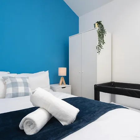 別荘 Santorini Blues By Cefas - Free Parking - - Near Airport