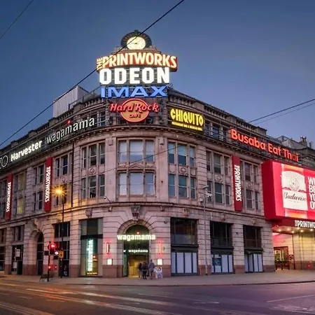 Modern Trafford 1br Apartment-free Parking-cinema Lejlighed Manchester