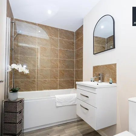 Appartement Stunning One Bedroom By Av Hughes Short Lets & Serviced With Free Parking & Wi-fi