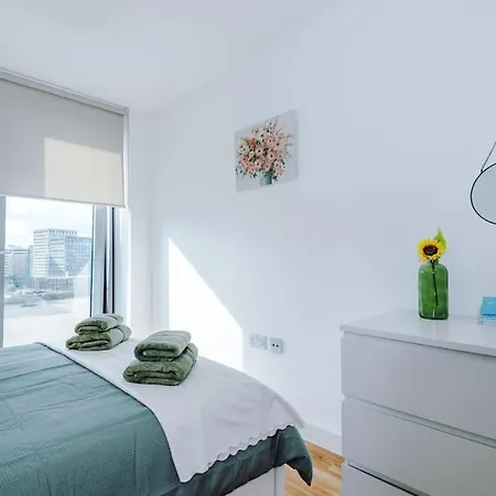 Apartment Media 2bed Apartment, Amazing Views, Smart Tv, Perfect For Contractors, Professionals, Families And Leisure Manchester