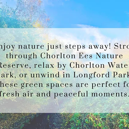 Lägenhet Lovely Chorlton Flat! 5 Seconds To Bus Stop & 2 Minutes To Tram Station *