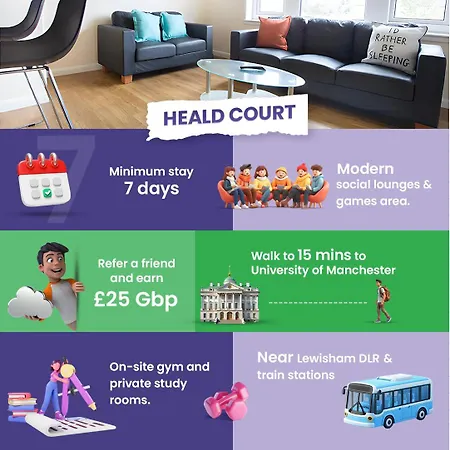 アパート Heald Court Student Only, Ensuite At *