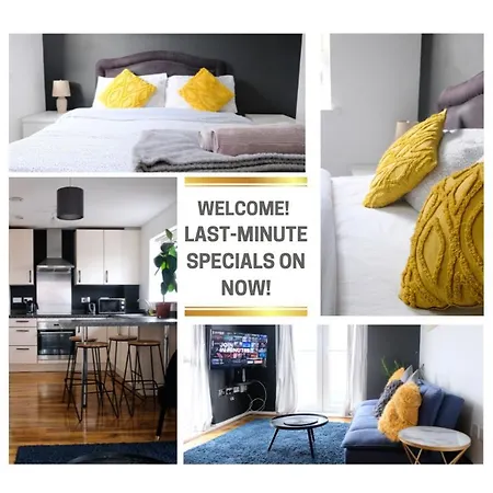 Bright 1 Bedroom Flat With Parking & Wifi For 3 Guests - Salford Uni, Victoria Station, Ao Arena * Manchester